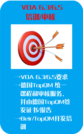VDA 6.3/6.5 过程/产品审核和培训